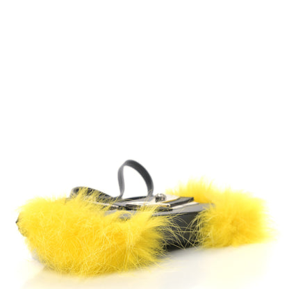 Fendi Nappa Fox Fur Monster Micro Baguette Black 4 of 7