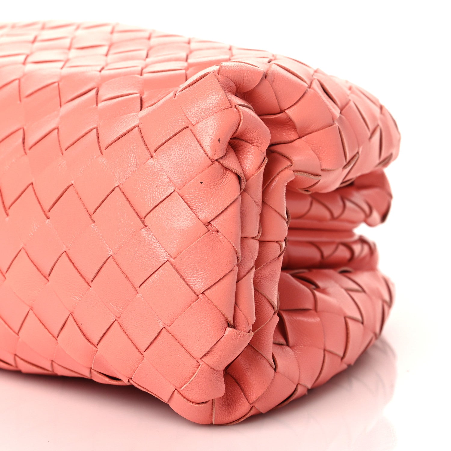 Bottega Veneta Nappa Maxi Intrecciato The Pouch Oversized Clutch Peach 9 of 9