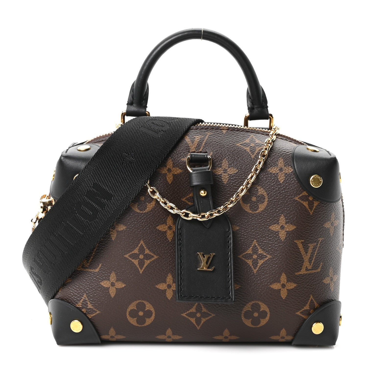 Louis Vuitton Monogram Petite Malle Souple Black 1 of 9
