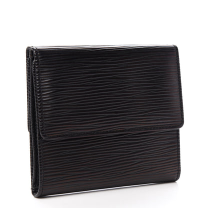 Louis Vuitton Epi Elise Wallet Black 3 of 9