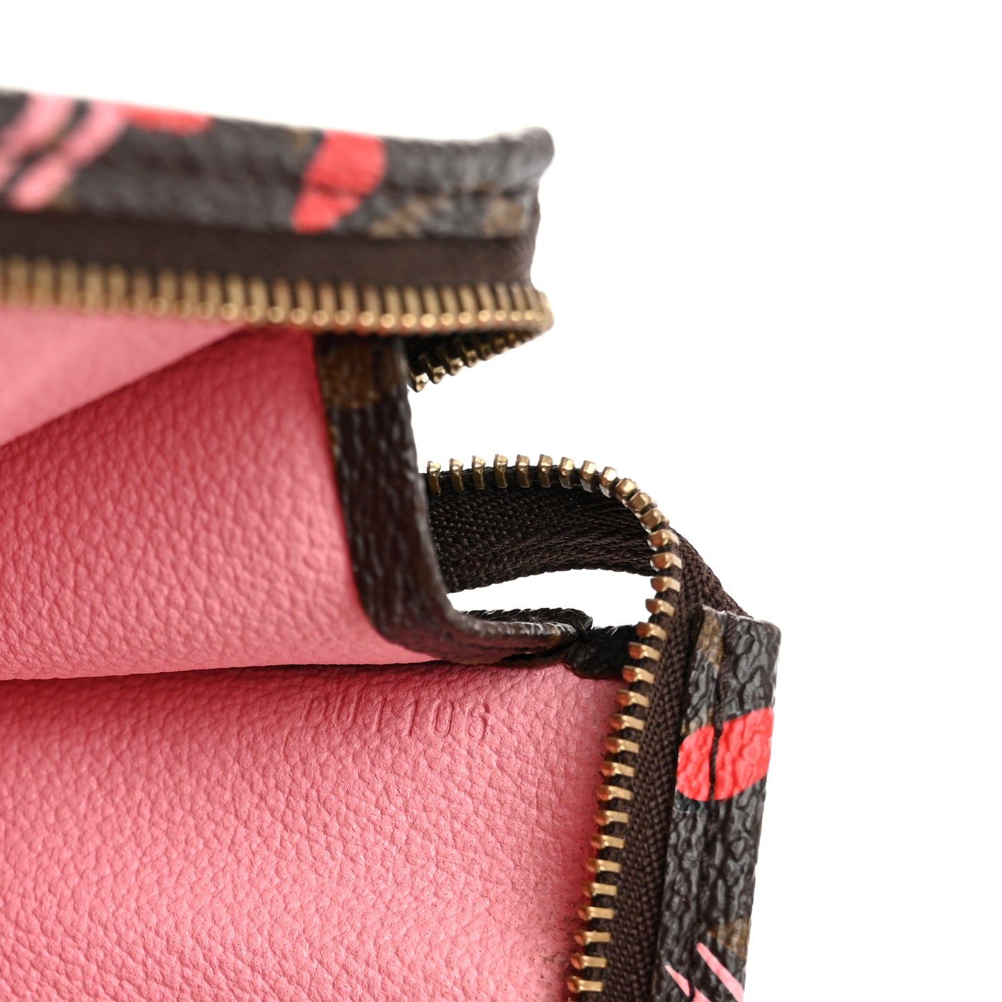 Monogram Jungle Dots Toiletry Pouch 26 Sugar Pink Poppy