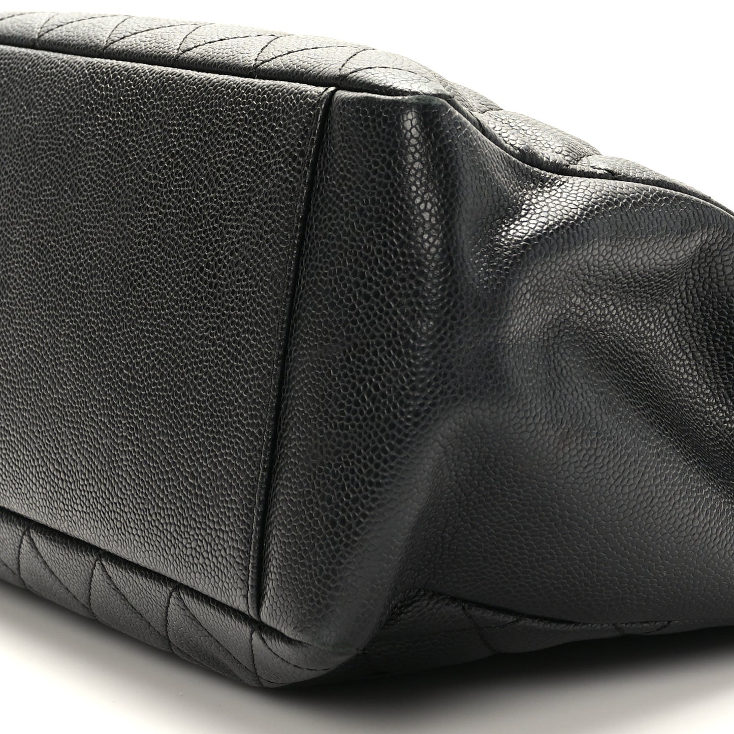 Caviar Quilted Grand Shopping Tote GST Black