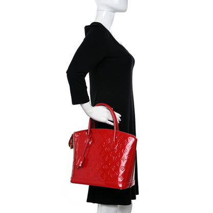 Louis Vuitton Vernis Lockit PM Cherry 2 of 13