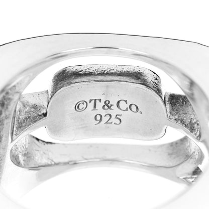 Tiffany Sterling Silver Era Love Square Ring 52 6 6 of 6