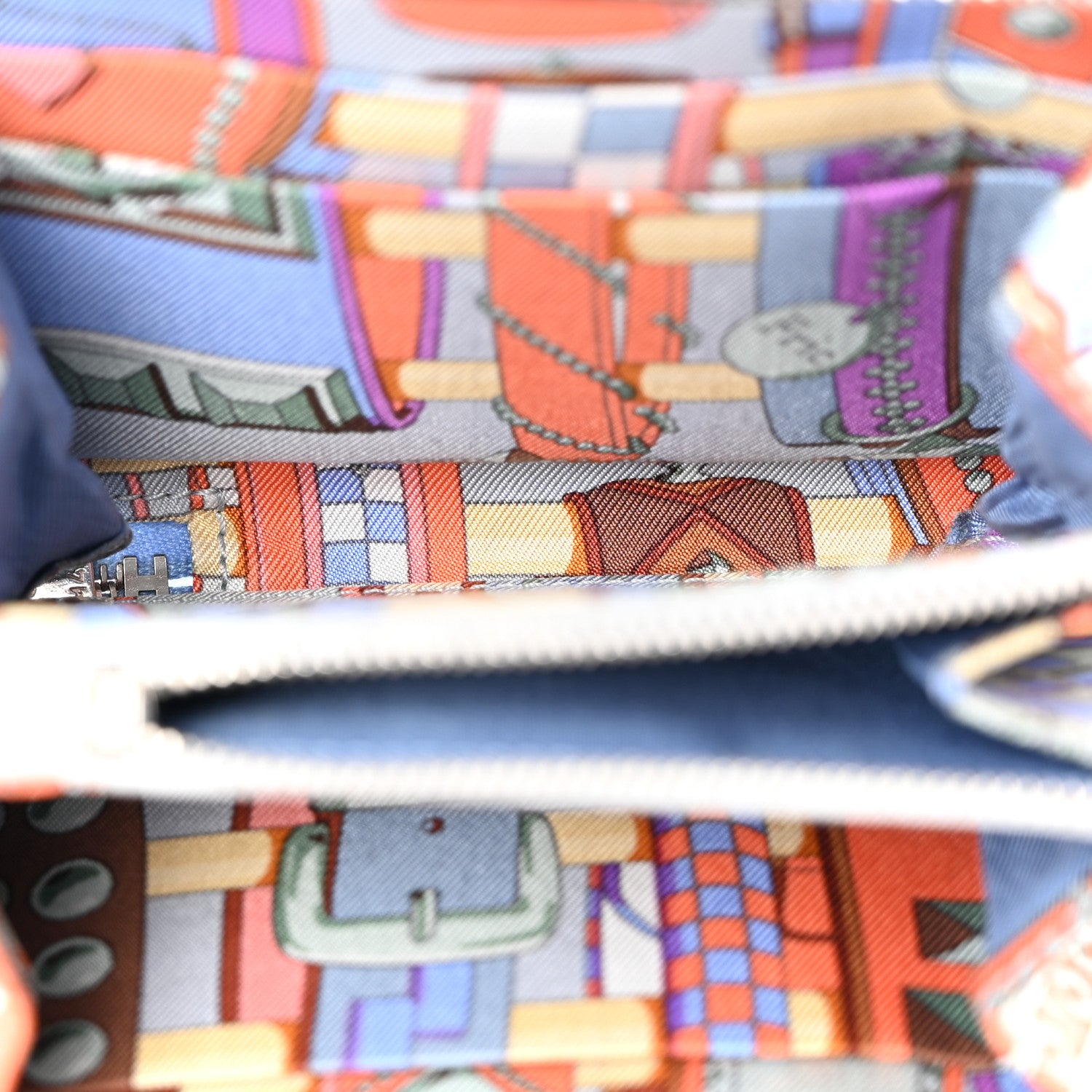 Hermes Epsom Silk'in Compact Wallet Bleu Paradis 5 of 11