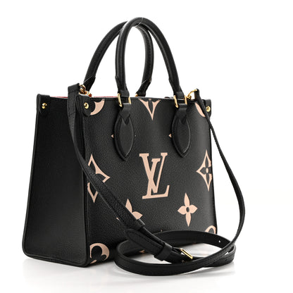 Louis Vuitton Empreinte Monogram Giant Onthego PM Black Beige 3 of 10