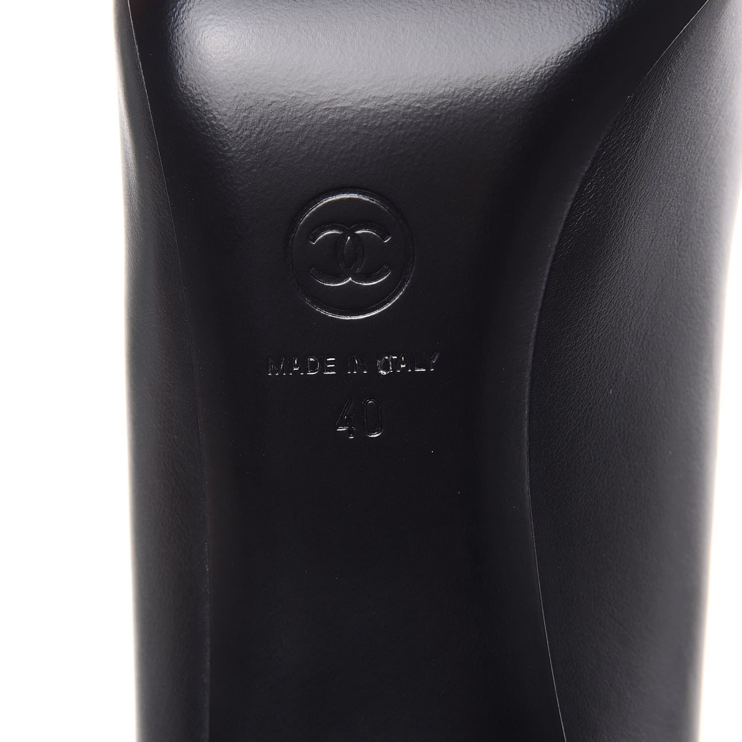 Chanel Lambskin Grosgrain Cap Toe Pumps 40 Black 8 of 9