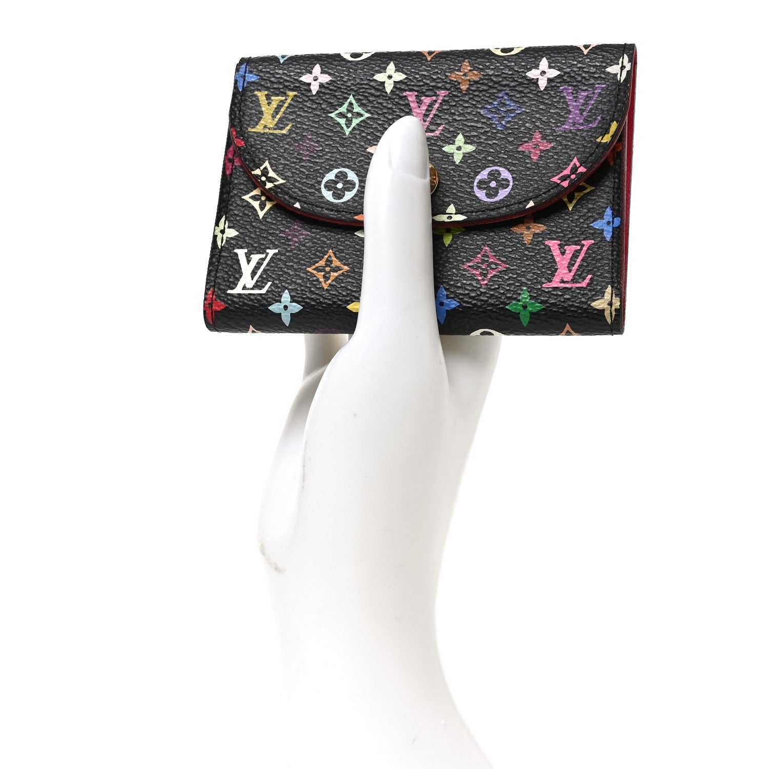 Louis Vuitton Monogram Multicolor Business Card Holder Black Grenade 2 of 6