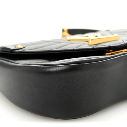Louis Vuitton Calfskin New Wave Chain MM Black 8 of 9