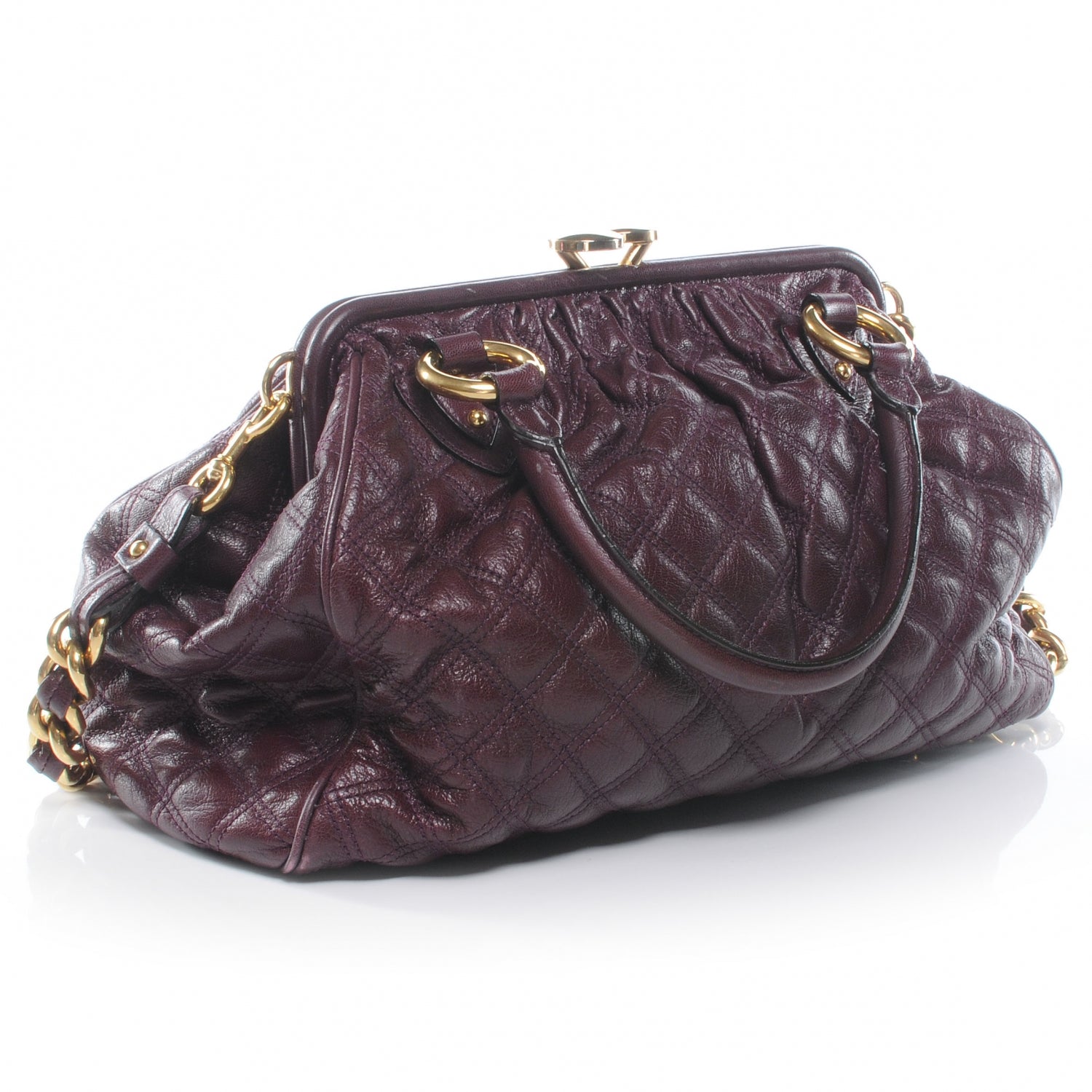 Marc Jacobs Quilted Leather Stam Purple 3 of 6