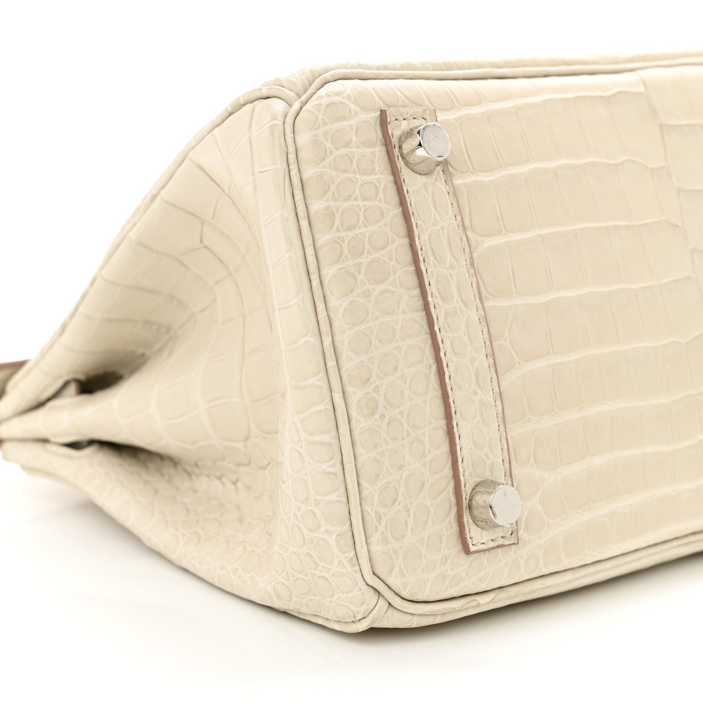 Matte Porosus Crocodile Birkin 25 Beton