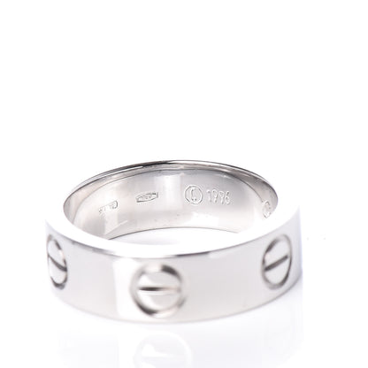 Cartier 18K White Gold 5.5mm LOVE Ring 49 4.75 4 of 6
