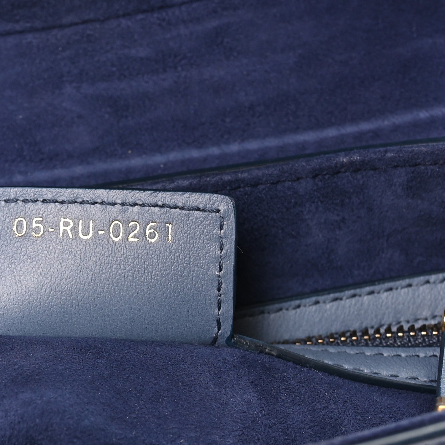 Christian Dior Calfskin Gradient Saddle Bag Indigo Blue 7 of 10