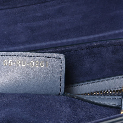 Christian Dior Calfskin Gradient Saddle Bag Indigo Blue 7 of 10