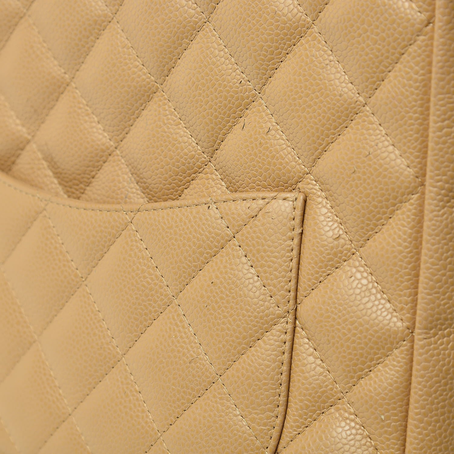 Chanel Caviar Quilted Petit Shopping Tote PST Dark Beige 13 of 14