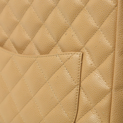 Chanel Caviar Quilted Petit Shopping Tote PST Dark Beige 13 of 14