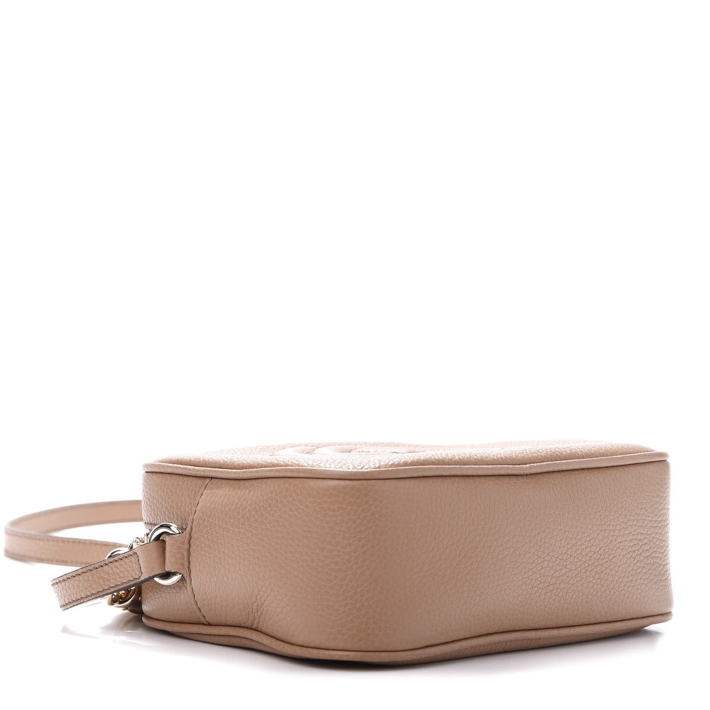 Pebbled Calfskin Small Soho Disco Bag Camelia