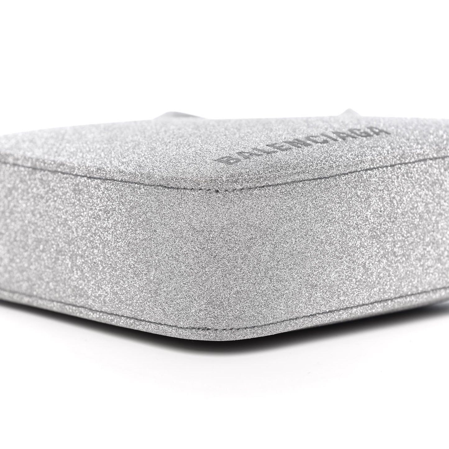 Glitter XS Triangle Duffle Argent Black