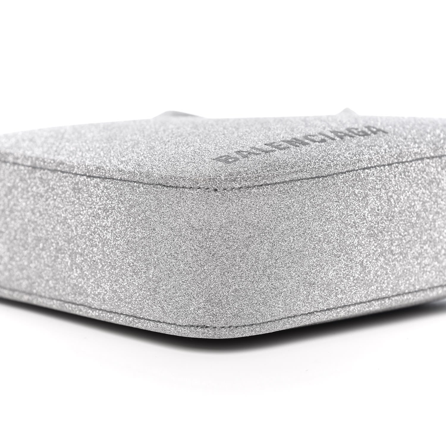 Balenciaga Glitter XS Triangle Duffle Argent Black 9 of 10