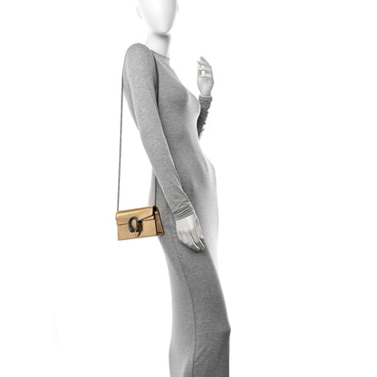 Gucci Metallic Calfskin Super Mini Dionysus Shoulder Bag Gold 3 of 12