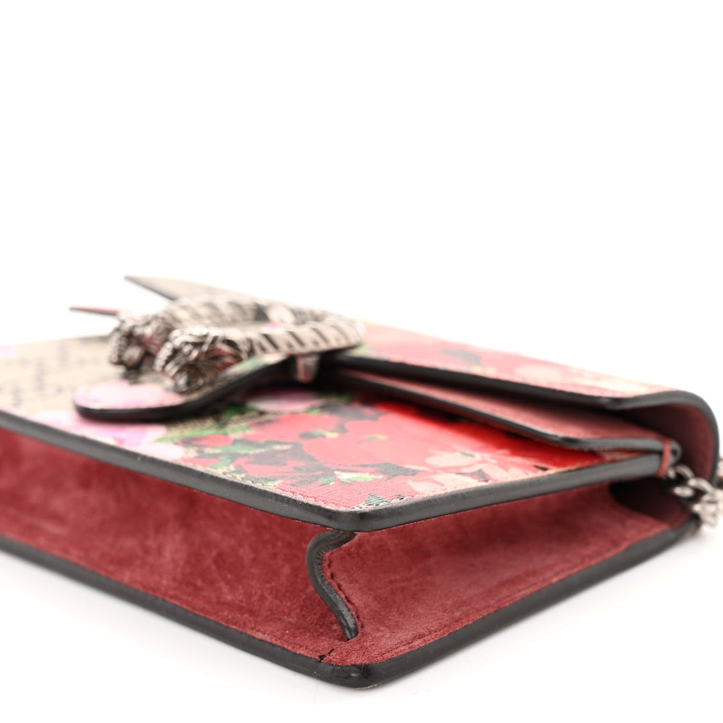 GG Supreme Monogram Blooms Super Mini Dionysus Shoulder Bag Beige Multicolor Dry Rose