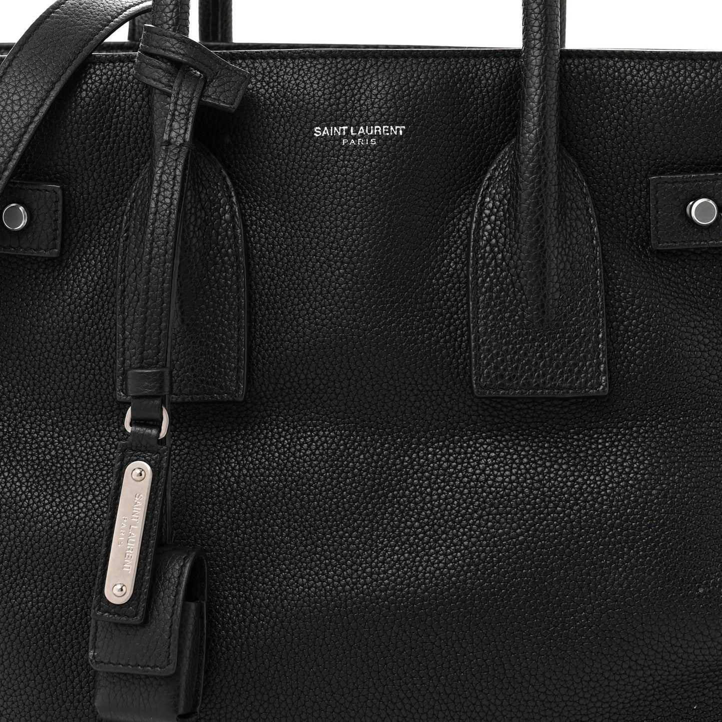 Grained Calfskin Small Supple Sac De Jour Black