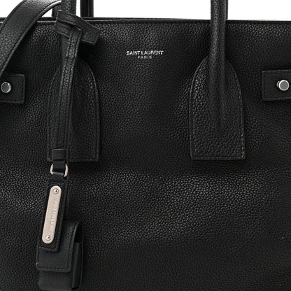 Saint Laurent Grained Calfskin Small Supple Sac De Jour Black 8 of 16