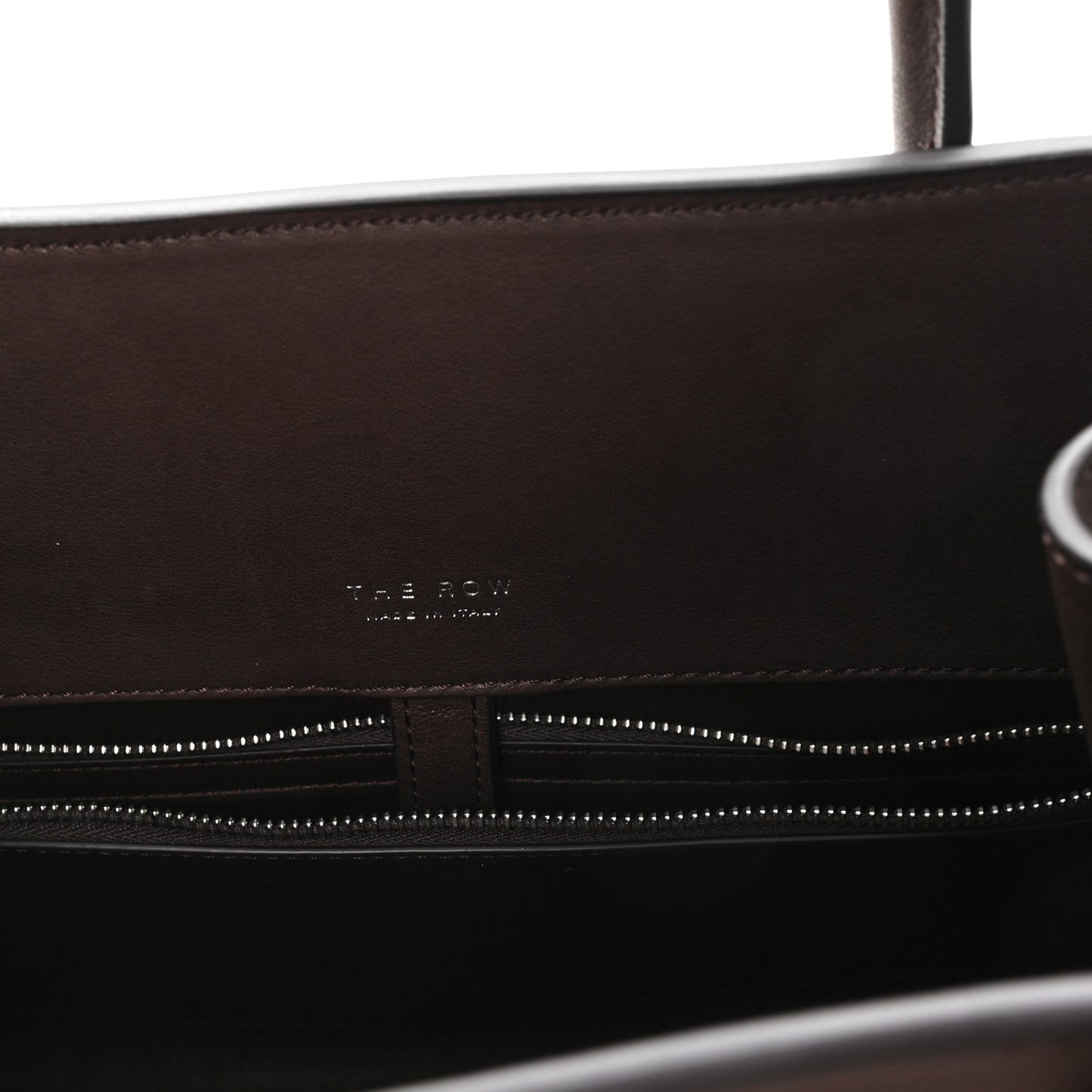 Polished Saddle Calfskin Margaux Shoulder 12 Hippo Grey