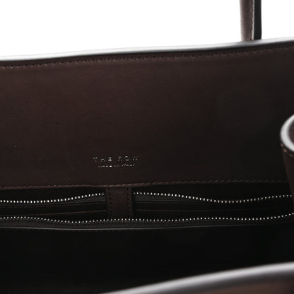 The Row Polished Saddle Calfskin Margaux Shoulder 12 Hippo Grey 6 of 9