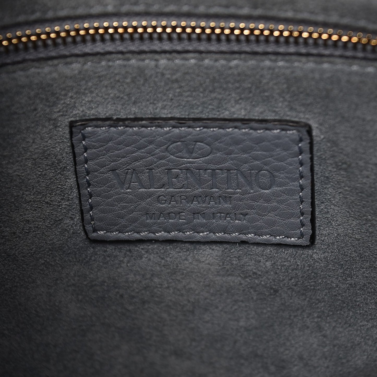 Grained Calfskin Medium My Rockstud Frame Bag Grey