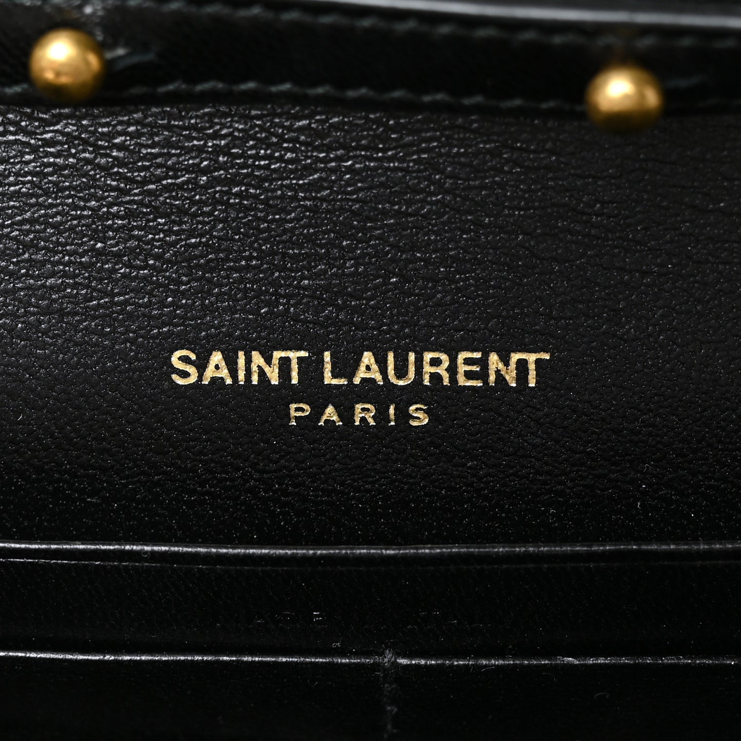 Patent Calfskin Monogram Kate Wallet On Chain Black