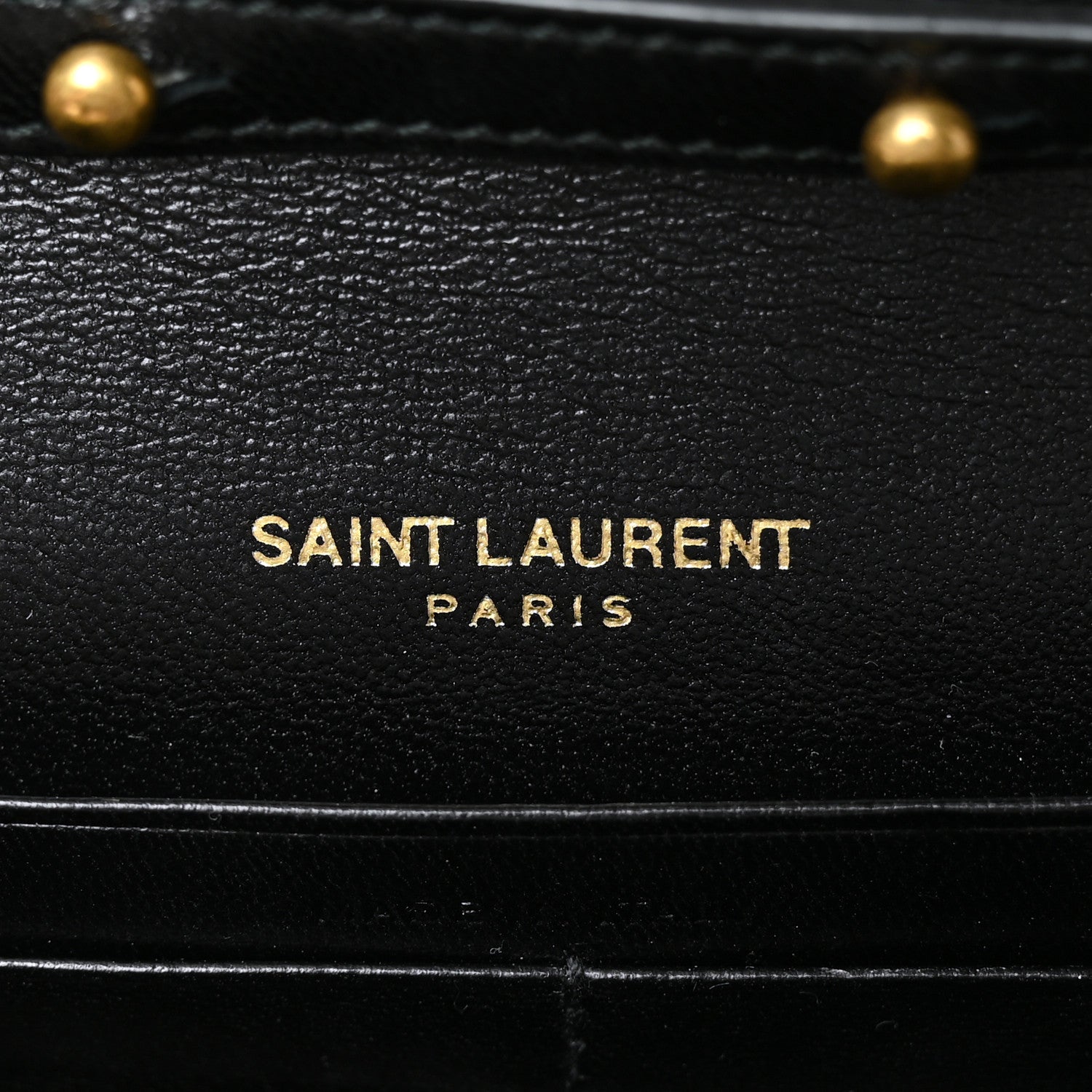Saint Laurent Patent Calfskin Monogram Kate Wallet On Chain Black 6 of 8