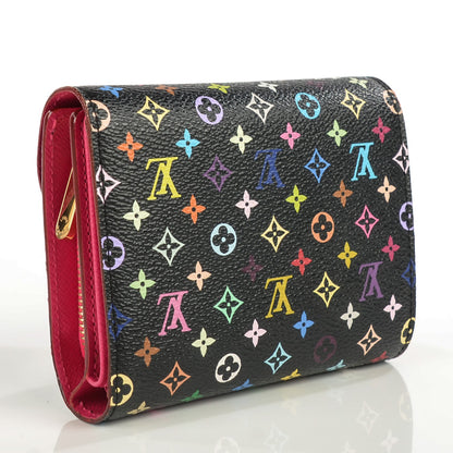 Louis Vuitton Monogram Multicolor Joey Wallet Black Grenade 3 of 8