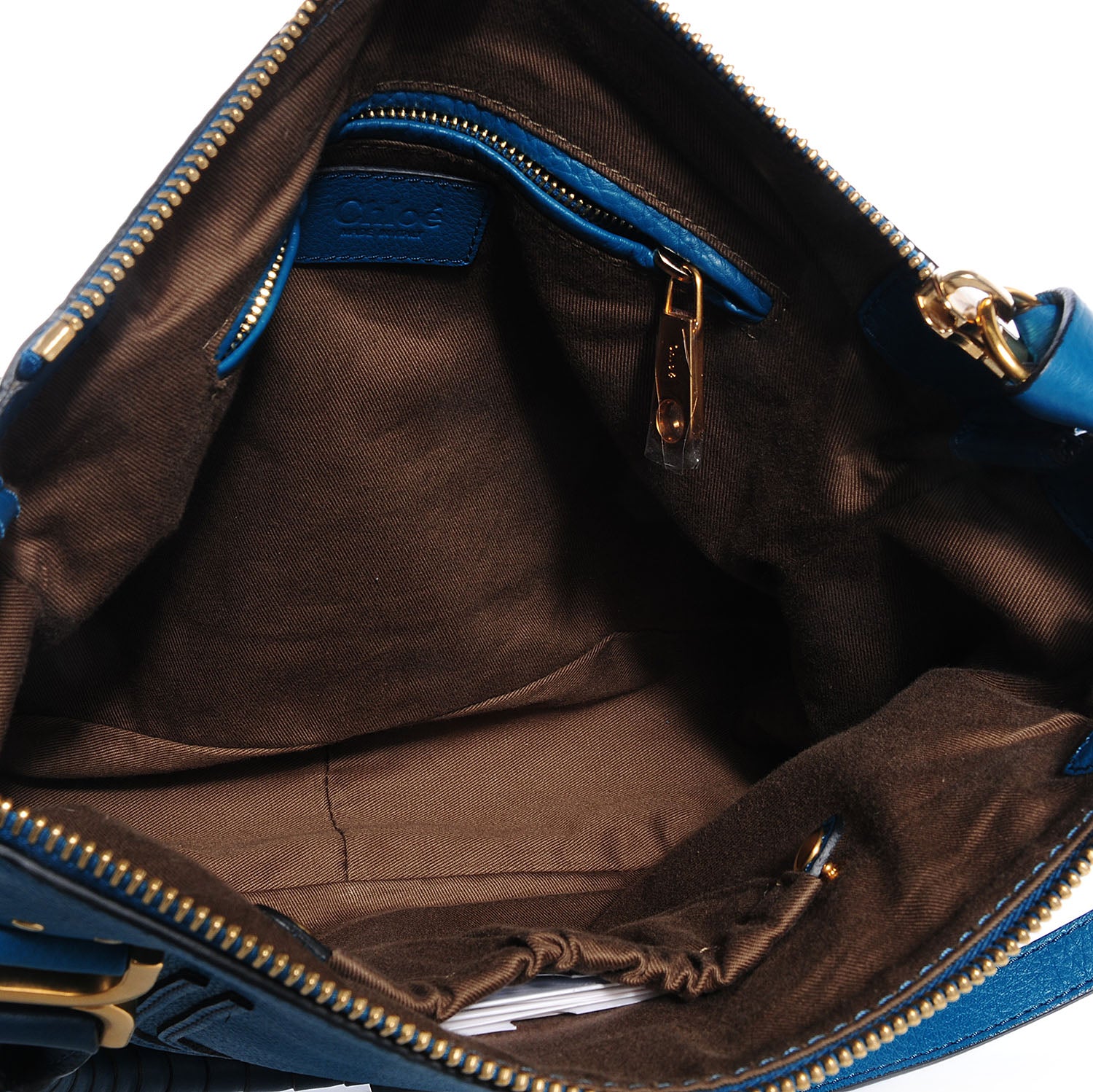 Chloe Calfskin Medium Marcie Satchel Laguna Blue 7 of 10