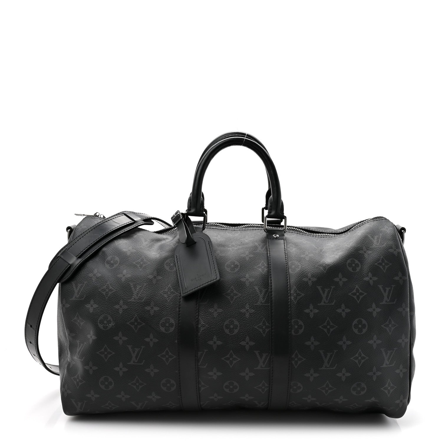 Louis Vuitton Monogram Eclipse Keepall Bandouliere 45 1 of 12