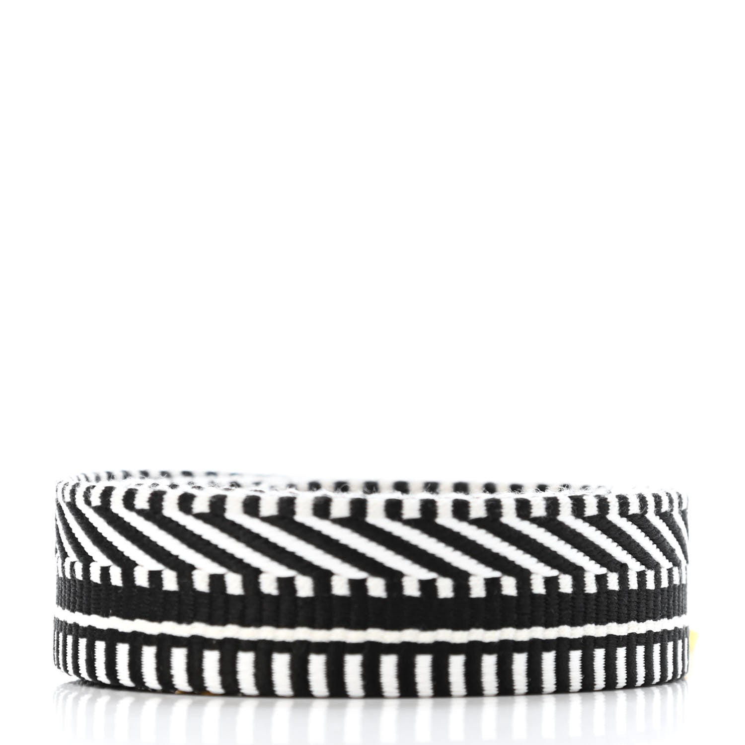 Hermes Toile Swift 25mm Sangle Cavale Shoulder Strap Black Ecru 2 of 3