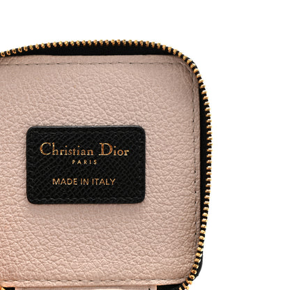 Christian Dior Grained Calfskin Cannage Mini Caro Jewelry Case Black 6 of 7
