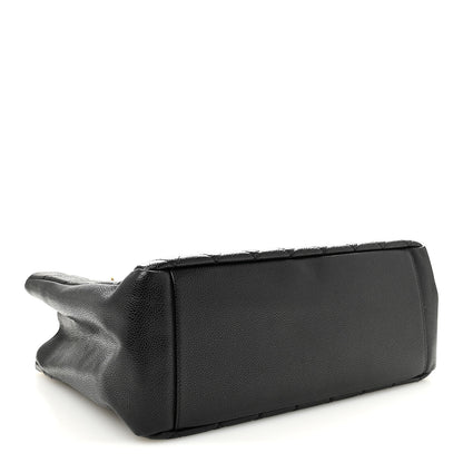 Chanel Caviar Large CC Shoulder Bag Black 4 of 10