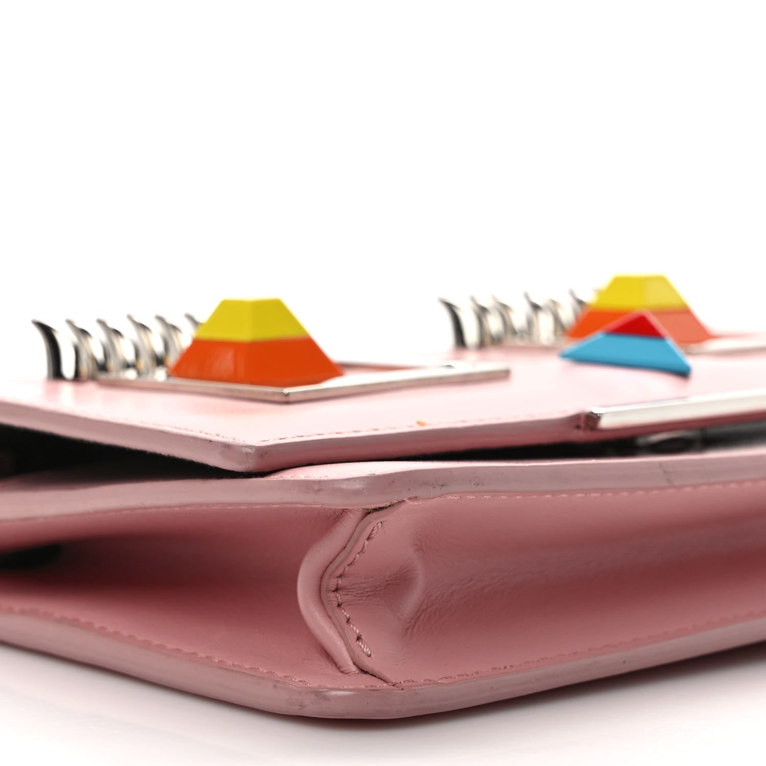Fendi Vitello Century Hypnoteyes Tube Wallet On Chain Bubblegum 8 of 10