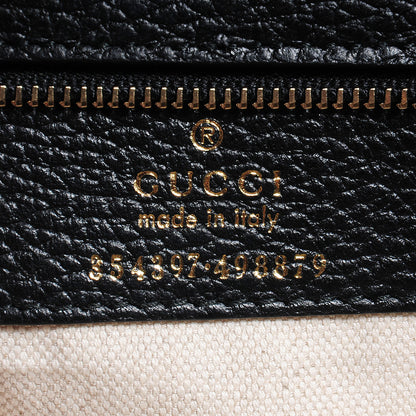 Gucci Dollar Calfskin Medium Swing Tote Black 6 of 7