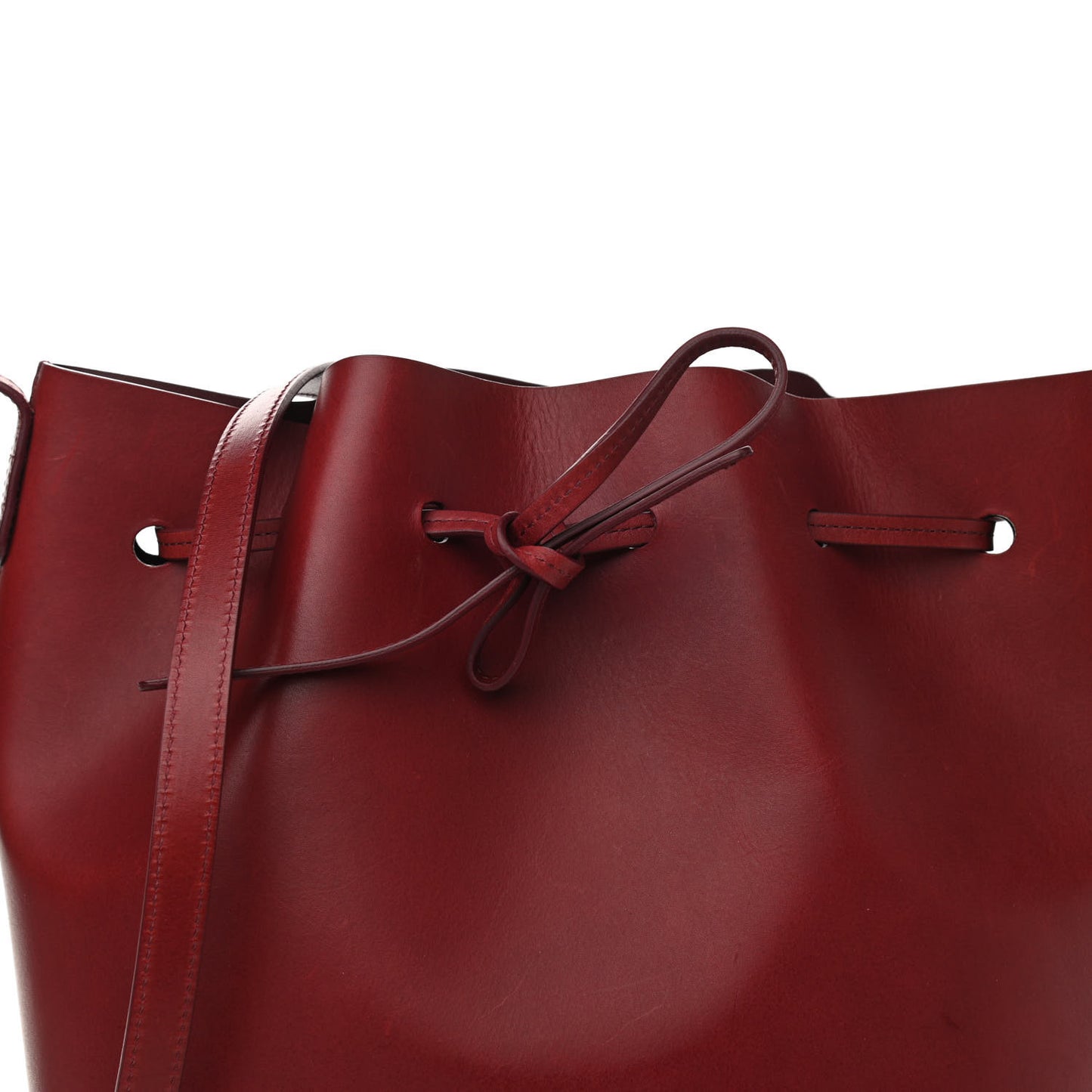 Calfskin Bucket Bag Bordeaux