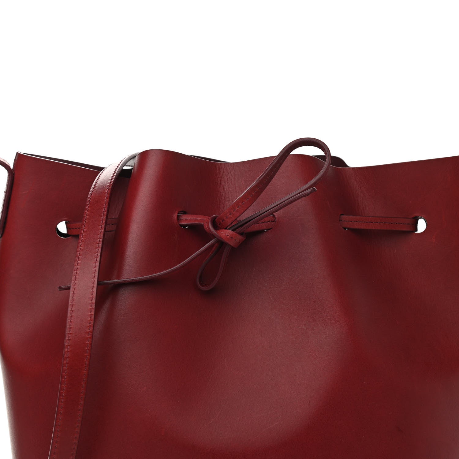 Mansur Gavriel Calfskin Bucket Bag Bordeaux 11 of 11