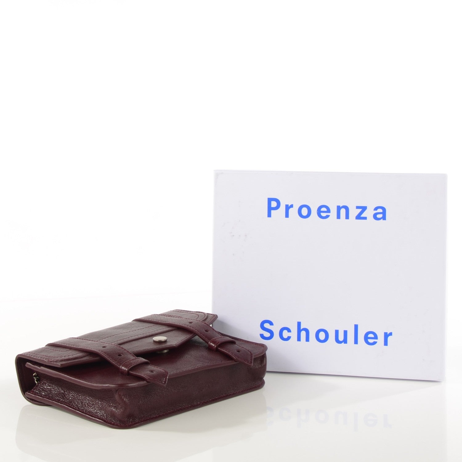 Proenza Schouler Lambskin Large PS1 Chain Wallet Oxblood 4 of 6