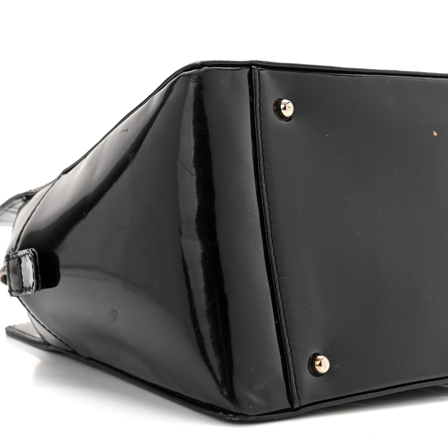 Patent Chocolate Bar Timeless CC Tote Black