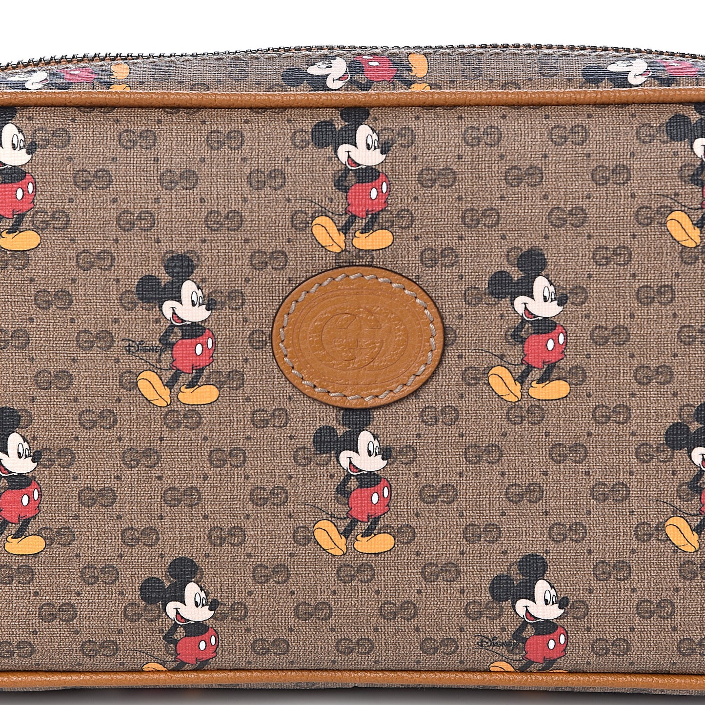 X DISNEY Mini Vintage GG Supreme Monogram Mickey Mouse Small Belt Bag 90 36 Beige Vintage Sun Oil
