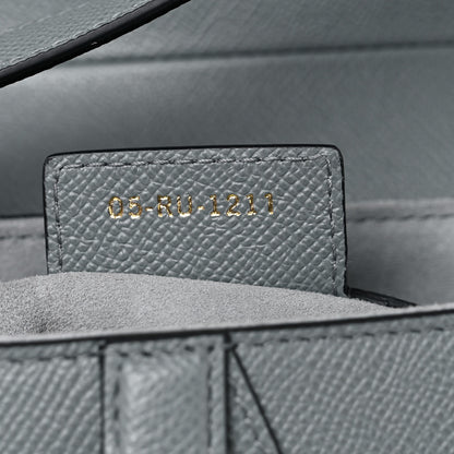 Christian Dior Grained Calfskin Saddle Bag Grey Stone 8 of 8