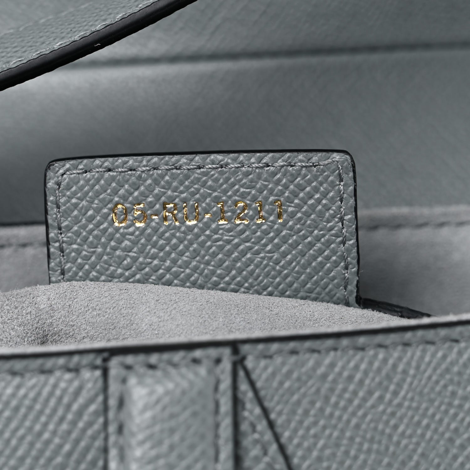Christian Dior Grained Calfskin Saddle Bag Grey Stone 8 of 8