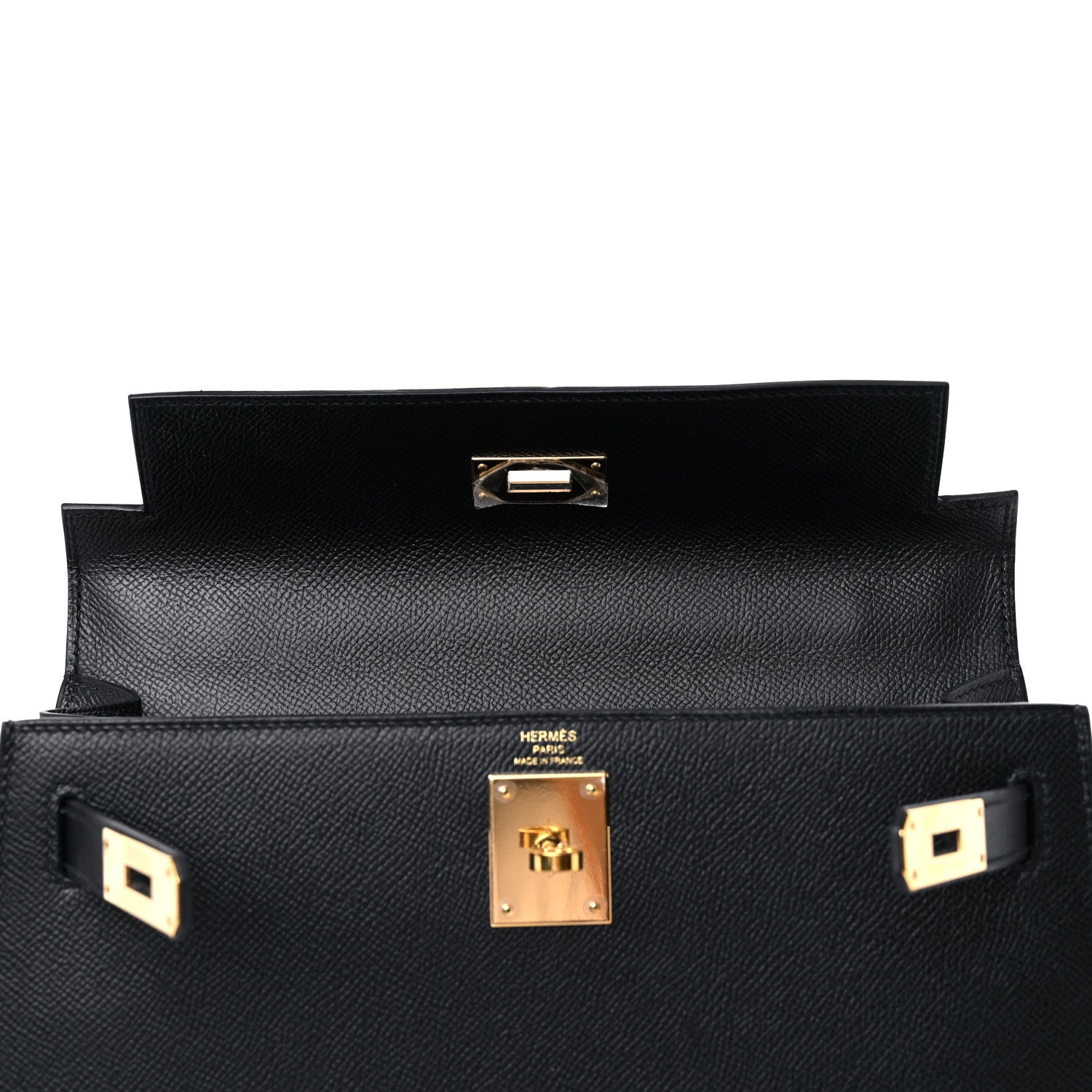 Hermes Epsom Kelly Sellier 28 Black 17 of 37
