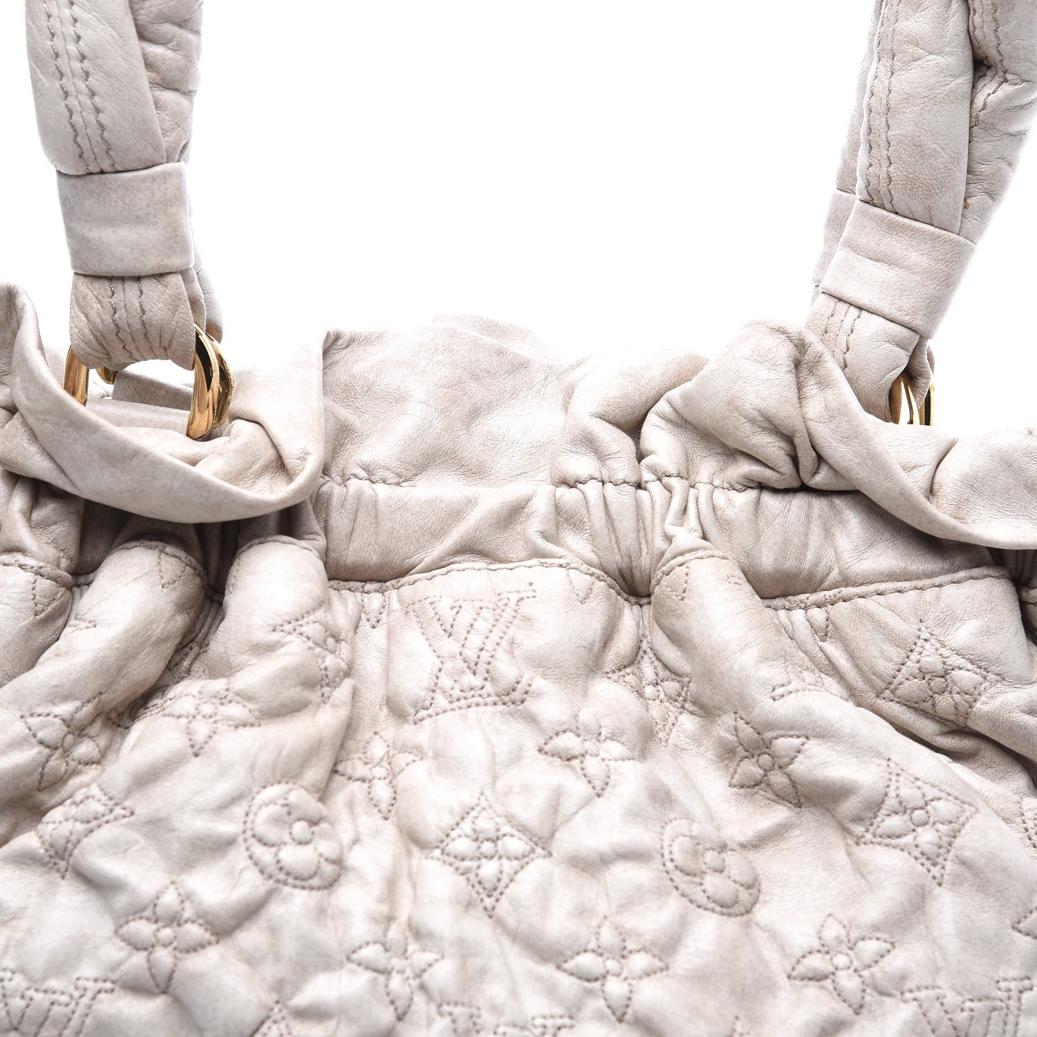 Louis Vuitton Lambskin Olympe Stratus PM Ecru 10 of 10