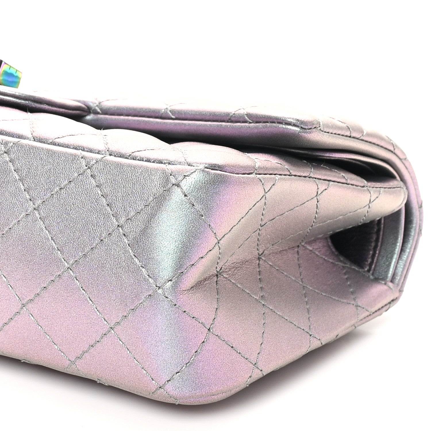 Chanel Iridescent Lambskin Quilted 2.55 Reissue 225 Flap Light Purple 10 of 11